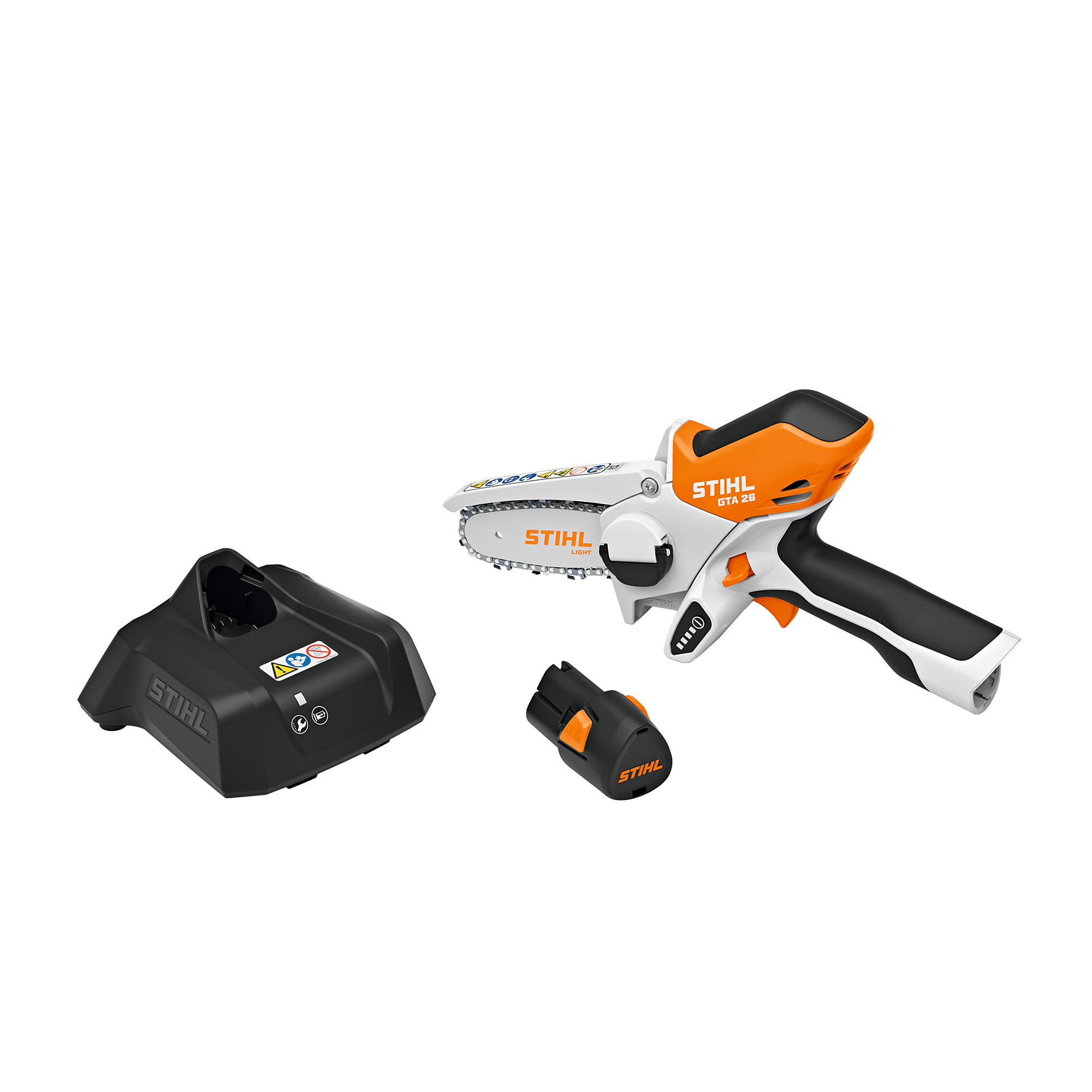 STIHL Battery-Powered Cordless Pruning Saw with Battery and Charger, 4in. Bar, Model# GTA 26 SET